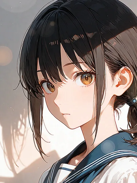 AI character illustration — school setting